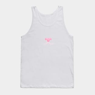 White Kitty Cat Face Mask Tank Top